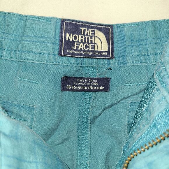 The North Face Men's Cargo Plaid Shorts Size 36 - Picture 2 of 6